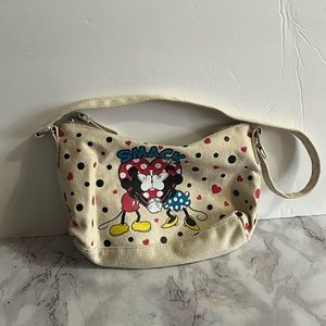 Disney Mickey &Minnie canvas purse